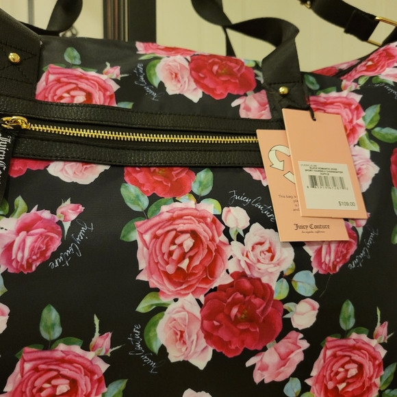 JuicyCouture- Floral Weekender Tote - Picture 2 of 9